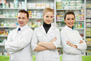 pharmacists standing