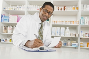 pharmacist smiling